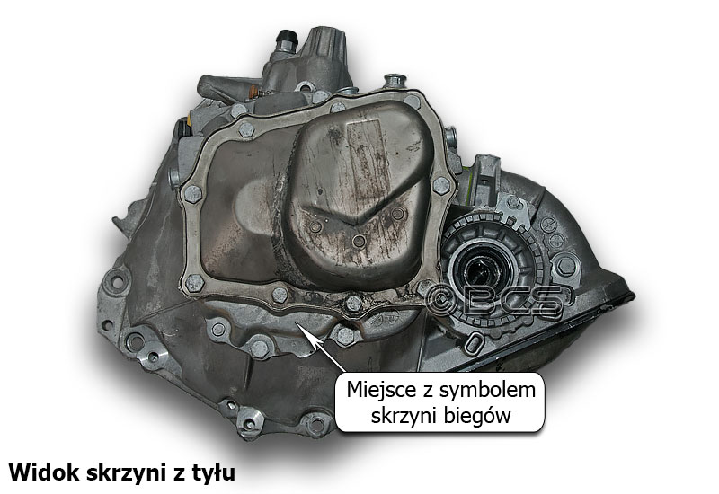 Symbol (kod) skrzyni biegów - Opel F17 - 3