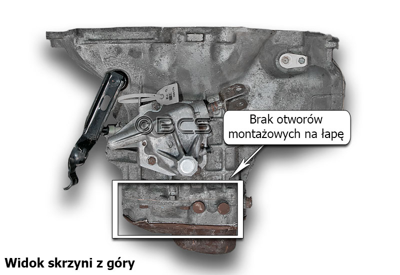 Łapa mocująca w skrzyni biegów Opel F17 - 4