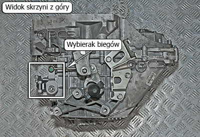 Wybierak biegów w skrzyni C635 2