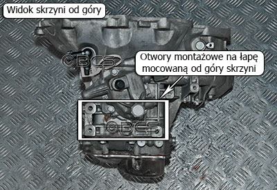 Łapy mocujące w skrzyniach biegów F17 2