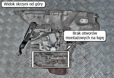 Łapy mocującew skrzyniach biegów F15 4