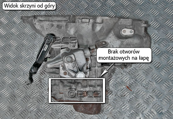 Skrzynia biegów F13 łapy mocujące 4