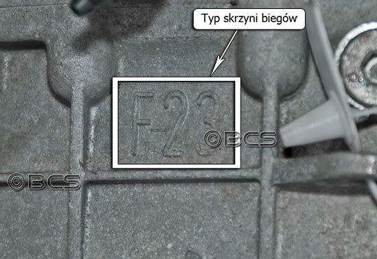 Symbol skrzyni biegów F23 4