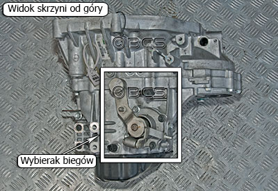 Wybierak biegów w skrzyni MF70C 1