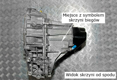 Symbol skrzyni biegów JH3 7