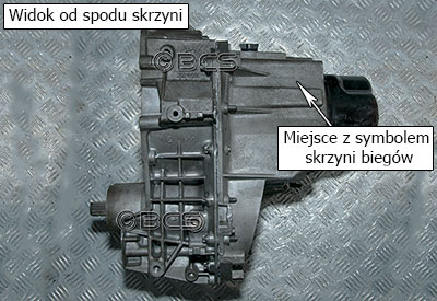 Symbol skrzyni biegów JH3 11