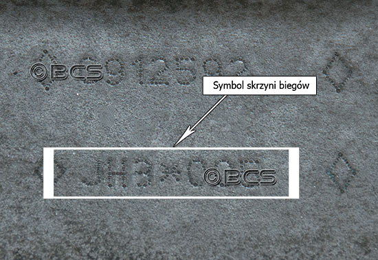 Symbol skrzyni biegów JH3 12