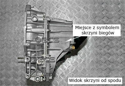 Symbol skrzyni biegów JR5 7