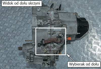 Wybierak biegów w skrzyni biegów JB1 3