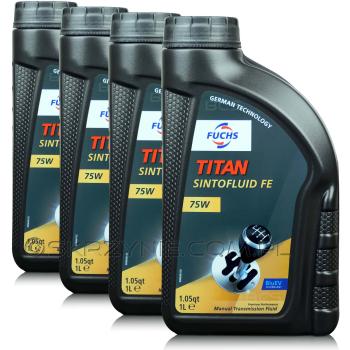 4 litry FUCHS TITAN SINTOFLUID FE 75W - olej przekładniowy - ZESTAW - TANIEJ
