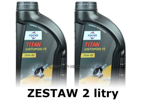 FUCHS TITAN SINTOPOID FE 75W85 olej przekładniowy API GL-5 - 2 litry zestaw