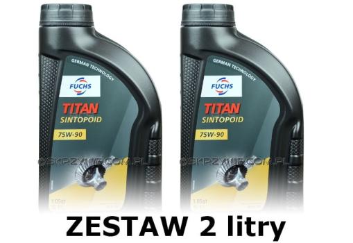 FUCHS TITAN SINTOPOID 75W90 - olej przekładniowy API GL-5 - 2 litry zestaw