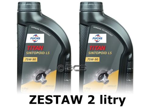 FUCHS TITAN SINTOPOID LS 75W90 - olej przekładniowy - 2 litry zestaw