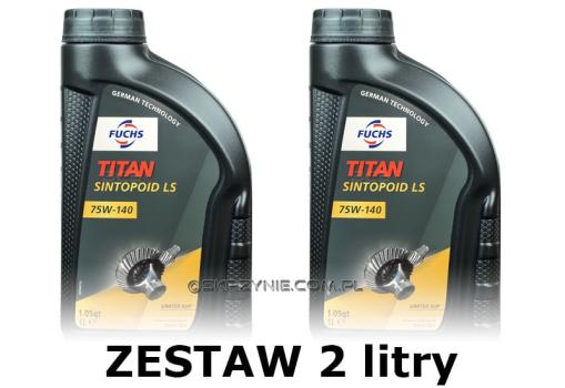 FUCHS TITAN SINTOPOID LS 75W140 GL-5 - olej przekładniowy - 2 litry ZESTAW - TANIEJ