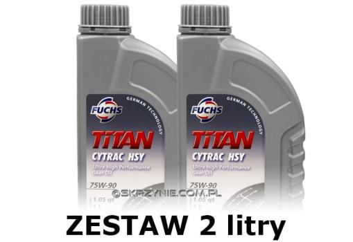 FUCHS TITAN CYTRAC HSY 75W90 - olej przekładniowy - 2 litry zestaw