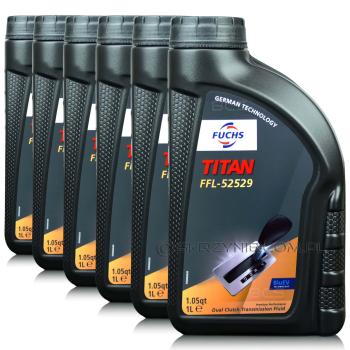 FUCHS TITAN - PENTOSIN FFL-52529 (VW G055529) - olej do skrzyń dwusprzęgłowych  - 6 litrów ZESTAW - TANIEJ