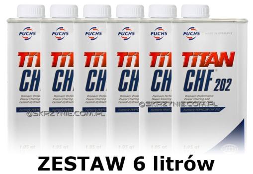 OLEJ DO WSPOMAGANIA I CENTRALNYCH UKŁADÓW HYDRAULICZNYCH PENTOSIN CHF 202 - 6 litrów zestaw