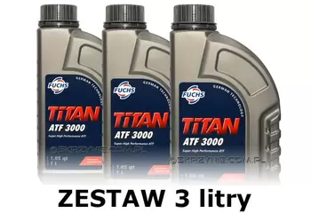 FUCHS TITAN ATF 3000 - olej do automatycznych skrzyń biegów - 3 litry zestaw