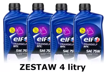 olej przekładniowy elf tranself nfx 75w - 4 litry zestaw