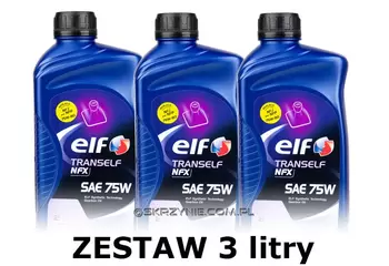 olej przekładniowy elf tranself nfx 75w - 3 litry zestaw