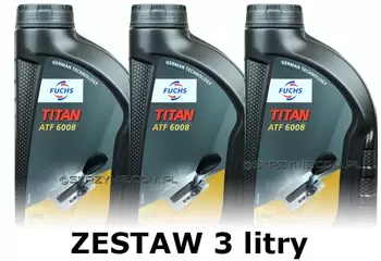 FUCHS TITAN ATF 6008 - olej do automatycznych skrzyń biegów - 3 litry zestaw