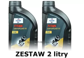 FUCHS SINTOFLUID 75W80 - olej przekładniowy API GL-4 - 2 litry zestaw