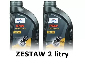 FUCHS SINTOFLUID 75W80 - olej przekładniowy - 2 litry zestaw