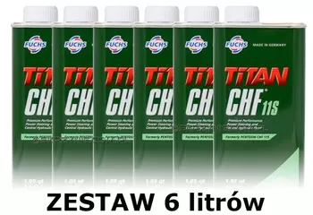 FUCHS TITAN - PENTOSIN CHF 11S - olej / płyn do wspomagania - 6 litrów zestaw