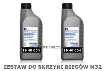 olej przekładniowy gm/opel 19 40 004 oryginał - 2 litry zestaw