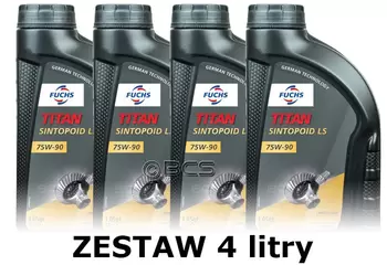 FUCHS TITAN SINTOPOID LS 75W90 - olej przekładniowy - 4 litry zestaw